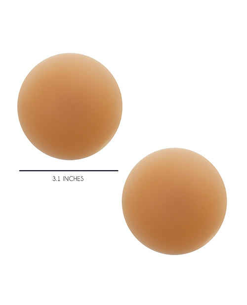 Neva Nude Yummy Skin Invisible Reusable Silicone Nipztix - Mocha O/S