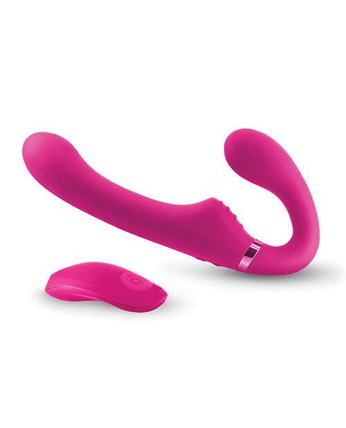 ShiShi Midnight Rider Rechargeable Strapless Strap on w/Remote - Pink