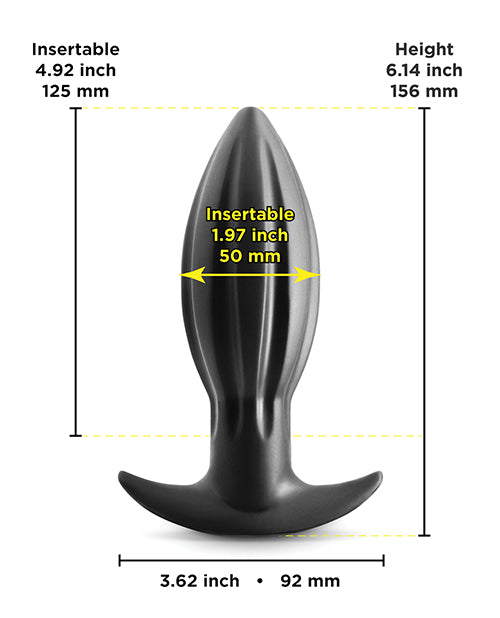 Renegade Bomba Medium Butt Plug - Black