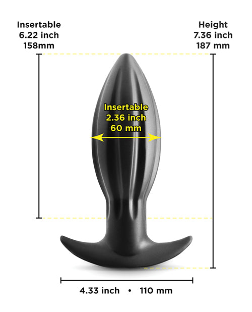Renegade Bomba Large Butt Plug - Black