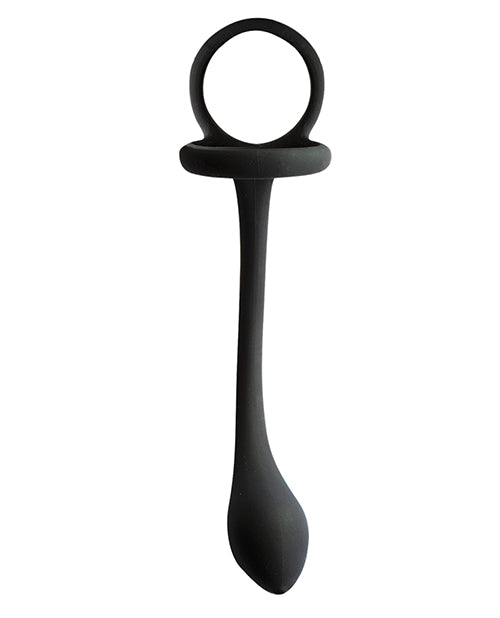 My Cock Ring w/Butt Plug - Black