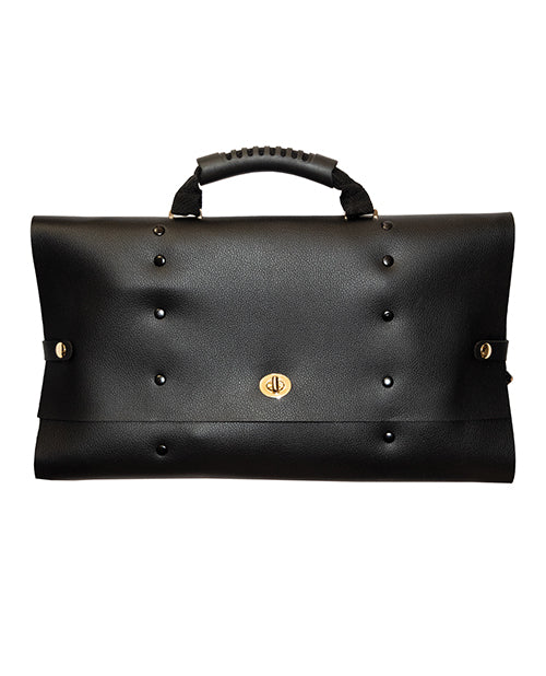 The Ultimate Fantasy Travel Briefcase Restraint & Bondage Play Kit - Black
