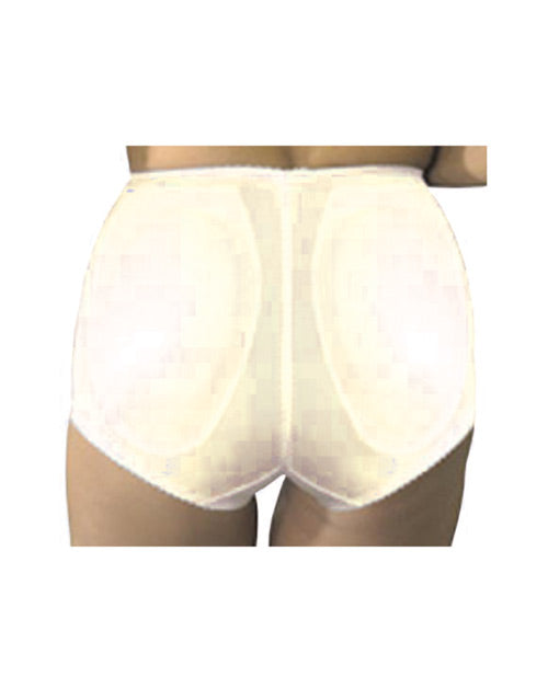 Rago Shapewear Rear Shaper Panty Brief Light Shaping w/Removable Contour Pads - Beige
