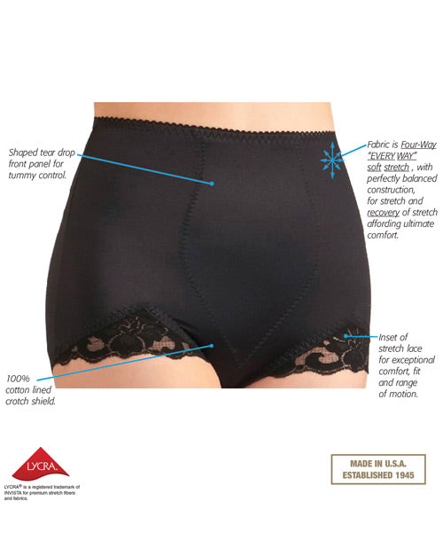 Rago Shapewear Panty Brief Light Shaping Black SM