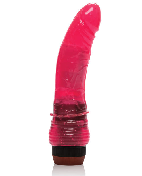 Hot Pinks Curved Jelly Vibrating 6.5