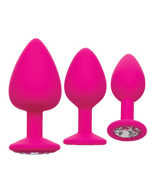 Cheeky Gems 3 pc Plug Set - Pink