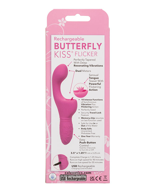 Rechargeable Butterfly Kiss Flicker - Pink