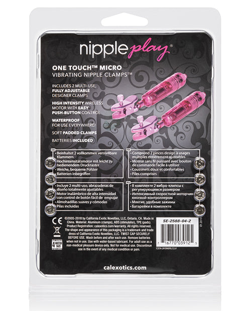 One Touch Micro Vibro Clamps - Pink