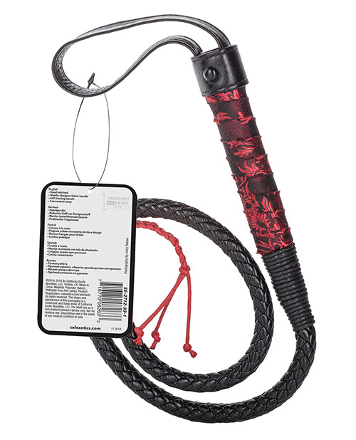 Scandal Bull Whip - Black/Red