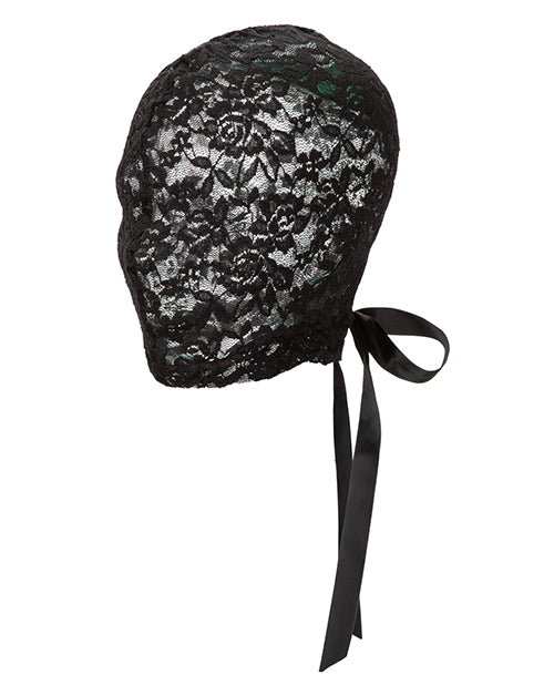 Scandal Corset Lace Hood - Black