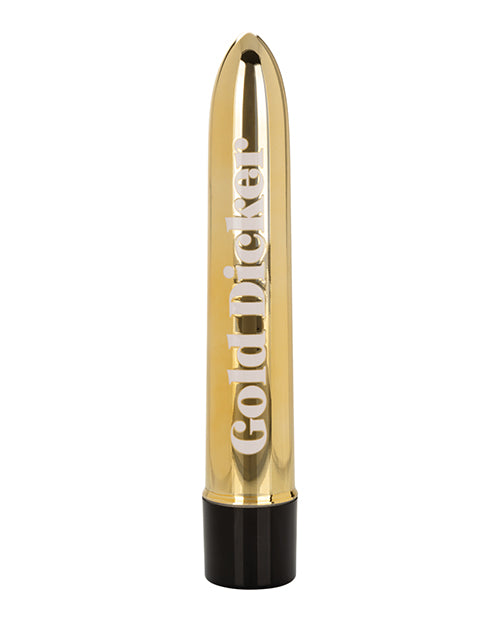 Naughty Bits Gold Dicker Personal Vibrator - Gold