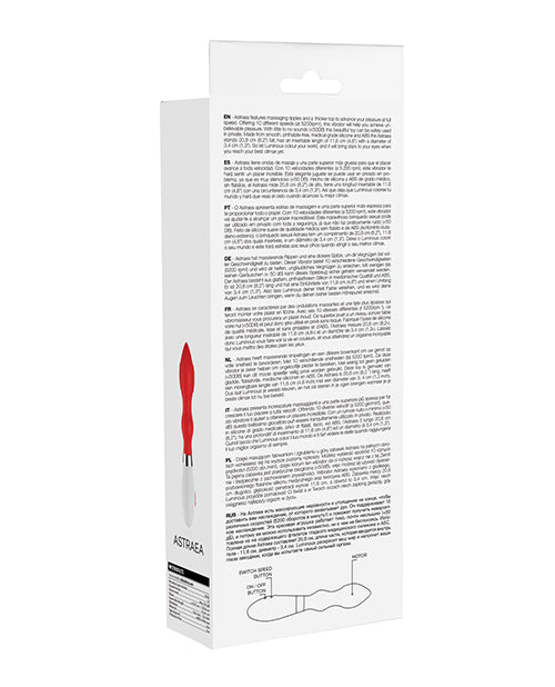 Shots Luminous Astraea Silicone 10 Speed Vibrator - Red