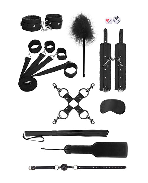 Shots Ouch Supreme Bed Restraint Bindings Kit - Black