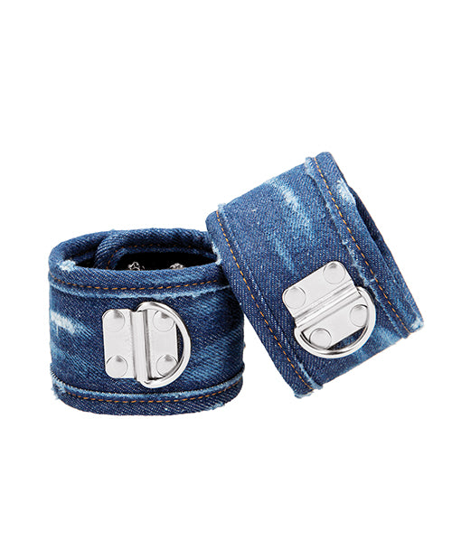 Shots Ouch Denim Ankle Cuffs - Blue