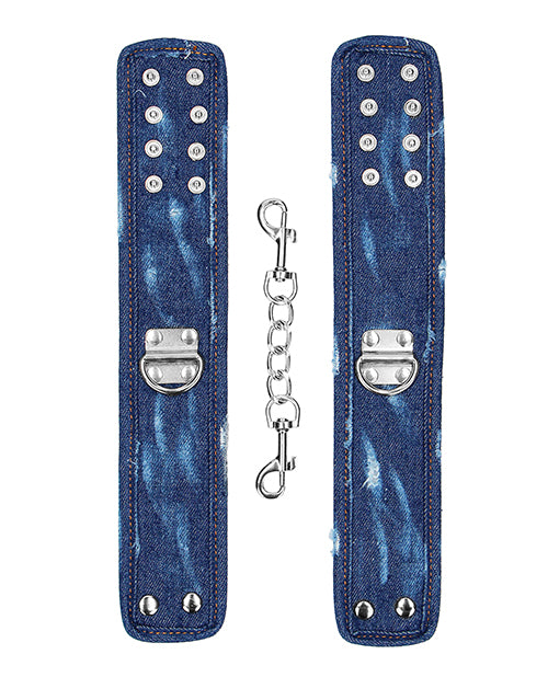 Shots Ouch Denim Ankle Cuffs - Blue