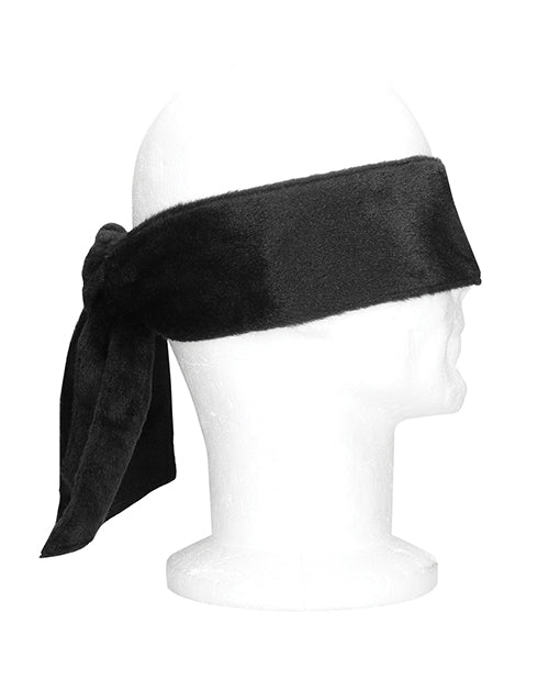 Shots Ouch Velvet & Velcro Tie-Up - Black