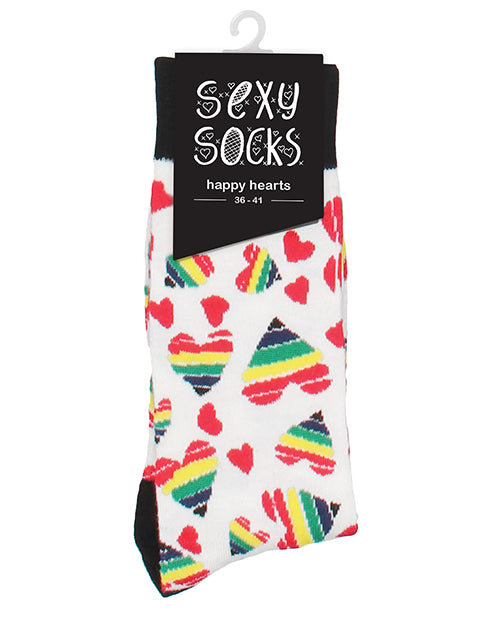 Shots Sexy Socks Happy Hearts - Female