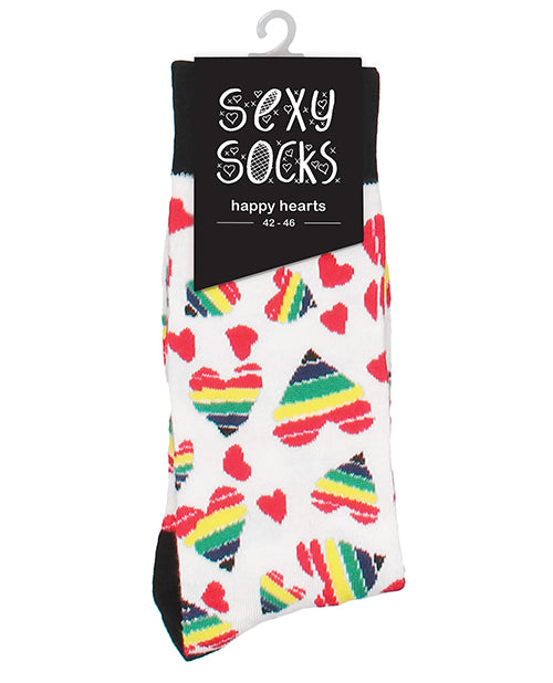 Shots Sexy Socks Happy Hearts - Male