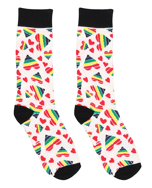 Shots Sexy Socks Happy Hearts - Male