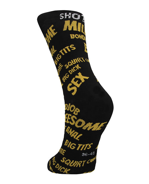 Shots Sexy Socks Sexy Words - Male