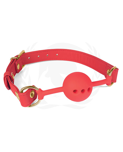 Spartacus Silicone Ball Gag w/PU Straps 46 mm - Assorted Colors