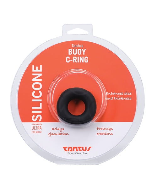 Tantus Buoy C Ring - Medium Onyx