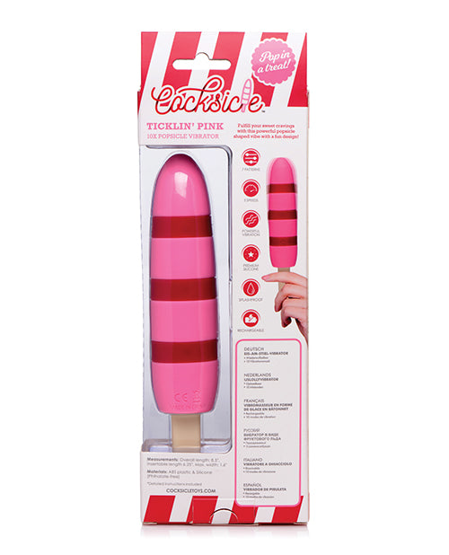 Cocksicle Fi^^in 10x Silicone Rechargeable Vibrator - Pink