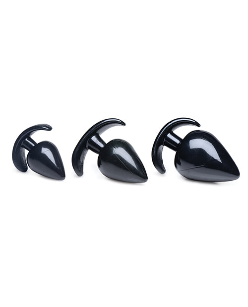Master Series Triple Spades Anal Plug Set - 3 pc