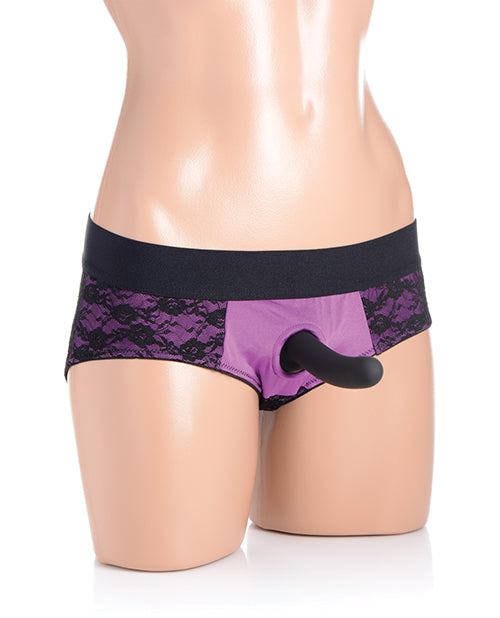 Strap U Lace Envy Pegging Set - Purple/Black