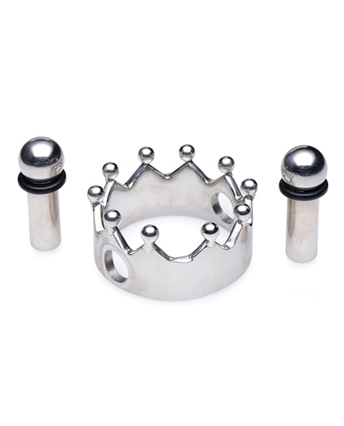 Master Series Crowned Magnetic Nipple Clamps - Silver