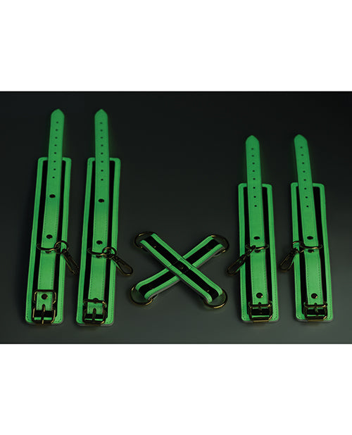 Master Series Kink in the Dark Glowing Hog Tie Bondage Set