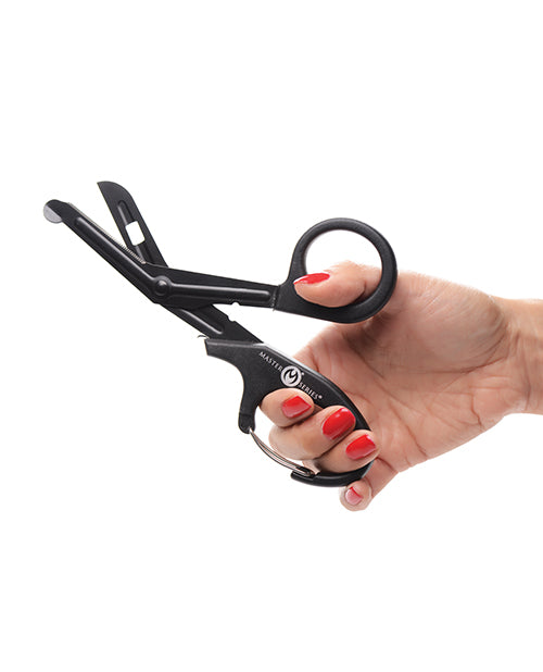 Master Series Snip Heavy Duty Bondage Scissors w/Clip - Black
