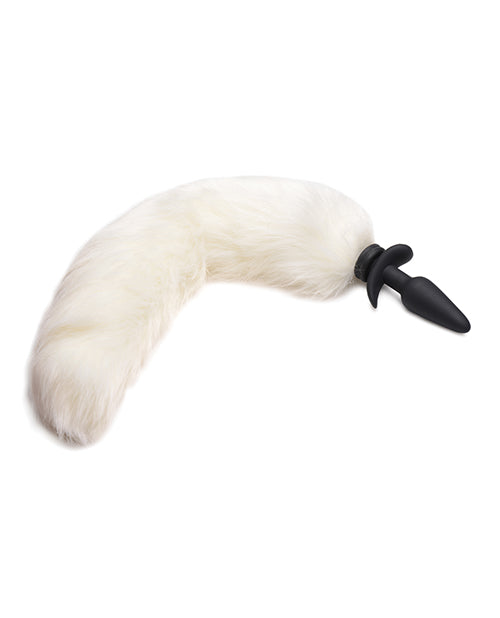 Tailz Snap On Vibrating Silicone Anal Plug w/3 Interchangeable Tails & Remote - Asst Colors