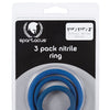 Spartacus Nitrile Cock Ring Set - Assorted Colors