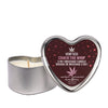 Earthly Body 2025 Valentines 3 in 1 Massage Heart Candle - 4.7 oz Crack The Whip
