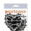 Pastease Premium Barbed Wire Heart Reflective - Black O/S