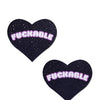 Pastease FCKABLE Heart - Black/Pink O/S