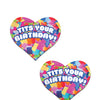 Pastease Tits Your Birthday! Heart - Multi-Color O/S