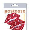 Pastease Premium Sparkle Kissing Lips - Red O/S