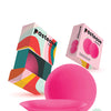 Pastease HALOS Silicone Nipple Covers w/Travel Box - Neon Pink D+ Cup 10 or More Uses