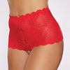 Allure Passion & Pearl High Waist Crotchless w/Pearls - Red O/S