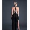Allure Take Me Latex Look Vinyl and Mesh Teddy w/Attached Skirt - Black SM