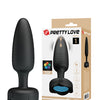 Pretty Love Tarion Thrusting Butt Plug w/Multi Color Bottom Light - Black