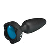 Pretty Love Tarion Thrusting Butt Plug w/Multi Color Bottom Light - Black