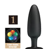 Pretty Love Tarion Thrusting Butt Plug w/Multi Color Bottom Light - Black