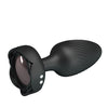 Pretty Love Varian Large Butt Plug w/Multi Color Bottom Light - Black