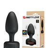 Pretty Love Osborn Medium Butt Plug w/Multi Color Bottom Light - Black