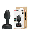 Pretty Love Olman Small Butt Plug w/Multi Color Bottom Light - Black