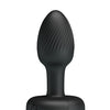 Pretty Love Olman Small Butt Plug w/Multi Color Bottom Light - Black