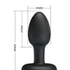 Pretty Love Olman Small Butt Plug w/Multi Color Bottom Light - Black